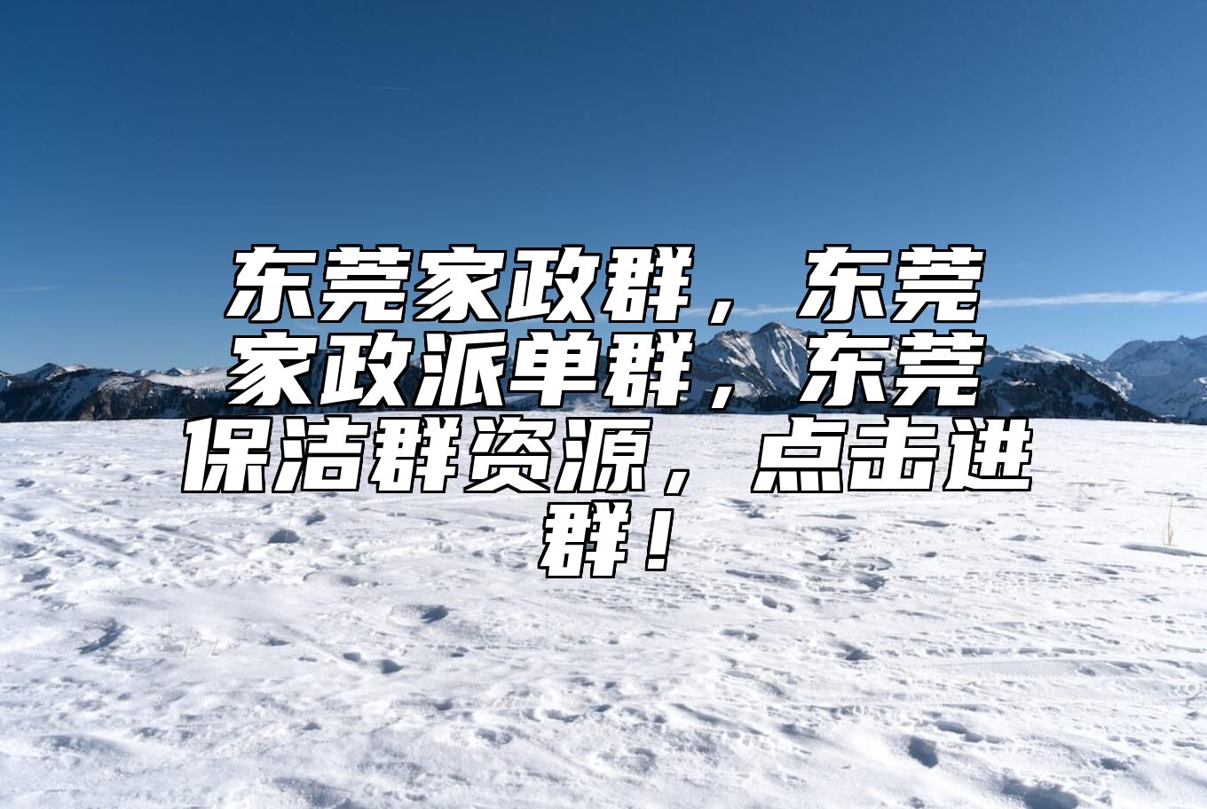 东莞家政群，东莞家政派单群，东莞保洁群资源，点击进群！