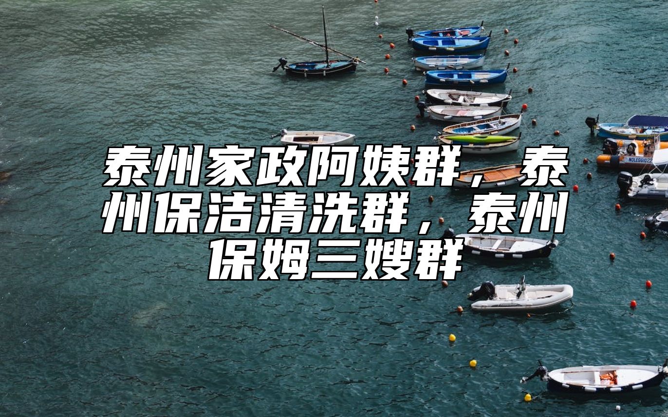 泰州家政阿姨群，泰州保洁清洗群，泰州保姆三嫂群 