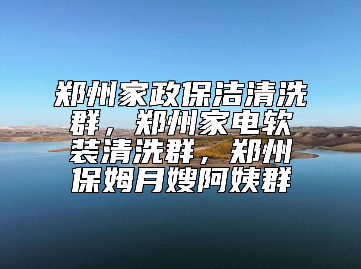 郑州家政保洁清洗群，郑州家电软装清洗群，郑州保姆月嫂阿姨群