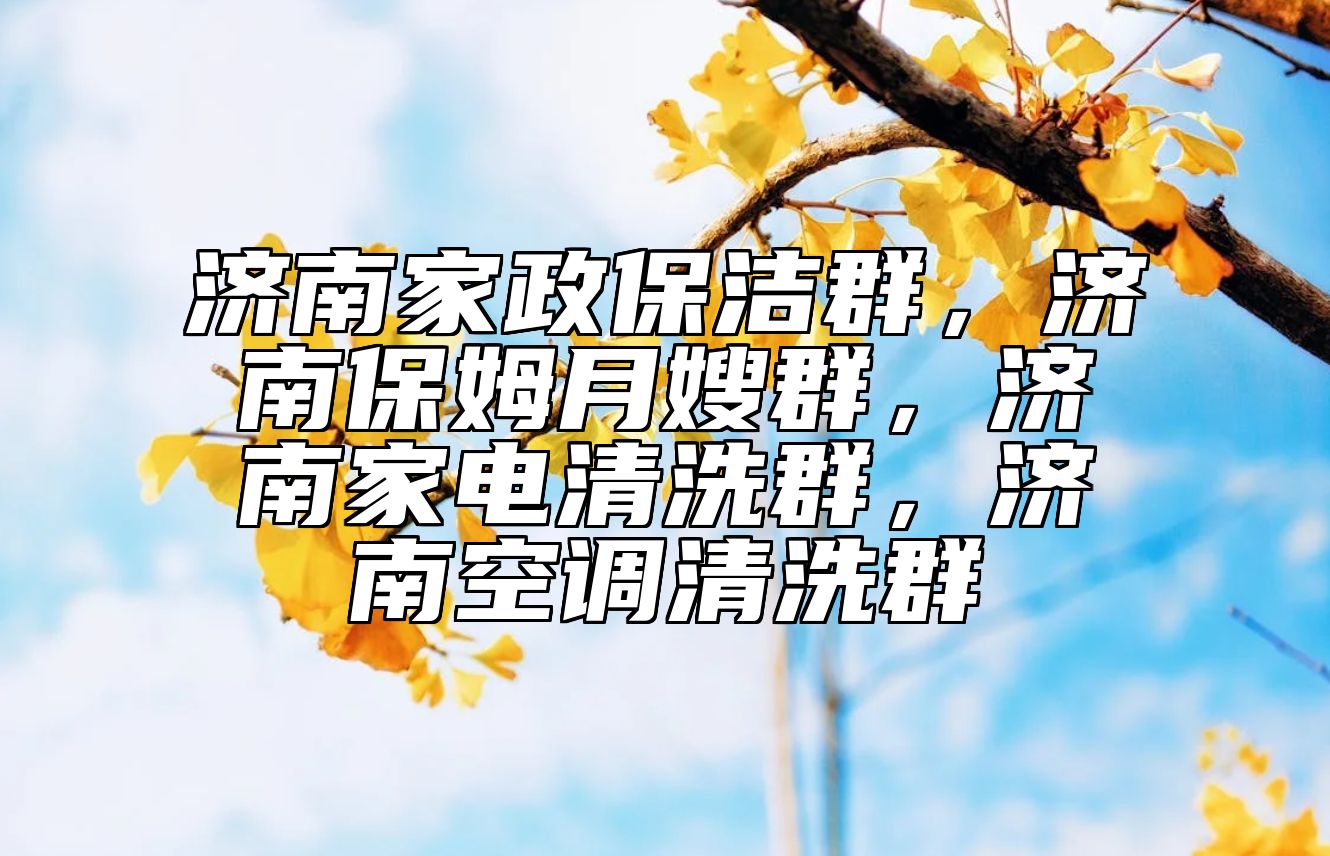 济南家政保洁群，济南保姆月嫂群，济南家电清洗群，济南空调清洗群 